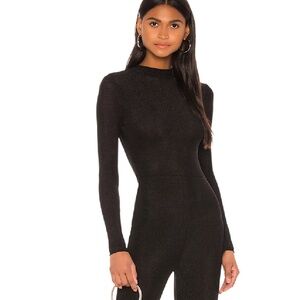 Superdown Nissa Open Back Jumpsuit in Black